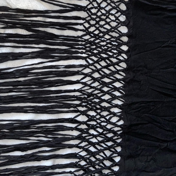 Cute Long Fringe lattice detail skirt - Picture 6 of 7